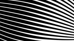 Abstract background with black and white stripes.Seamless loop video.Striped wallpaper.