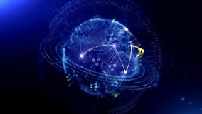 Digital World Render on 4k stock footage - Powered by Shutterstock - Get 15% off with code: PIKWIZARD15