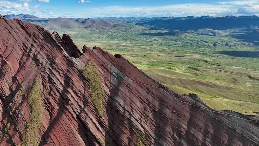 Rainbow Mountain, Peru. Also known as Cerro Colorado near to Cusco.