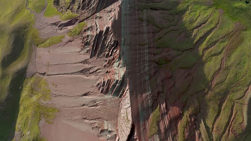 Rainbow Mountain, Peru. Also known as Cerro Colorado near to Cusco.