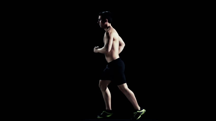 Running Man Slow Motion Royalty-Free Stock Footage #3494303
