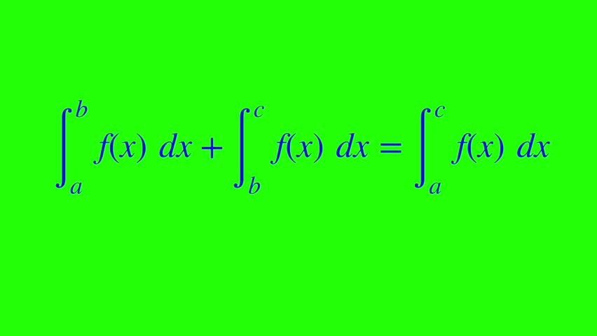 Definite Integral Equation maths infographics for various education projects 