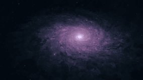 Establishing Shot of a Large Spiral Galaxy Slowly Rotating in Space - Powered by Shutterstock - Get 15% off with code: PIKWIZARD15