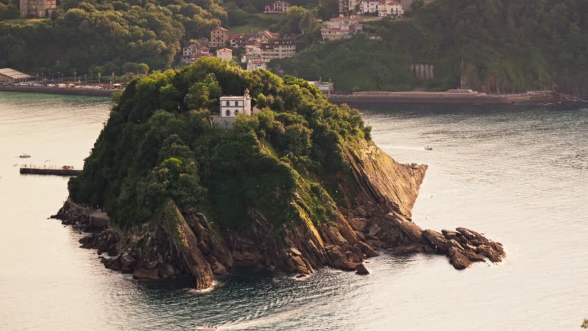Small island in middle of water