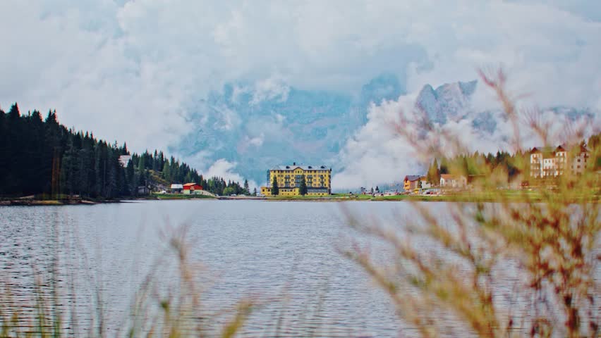 4K Timelapse of Lake Misurina in Dolomites, Italy