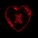 letter x red heart 4k videos 
