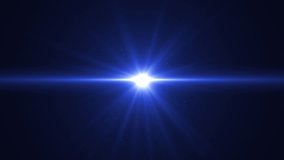 The Big Bang. Abstract rotating blue center optical lens flares shiny animation. 4K flares lamp rays dynamic effect element. Perfect fit for title, trailer or overlay. - Powered by Shutterstock - Get 15% off with code: PIKWIZARD15