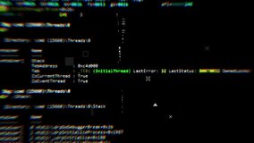 Fast motion transition of coding text on black background - Powered by Shutterstock - Get 15% off with code: PIKWIZARD15