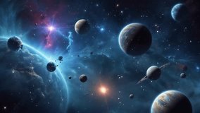 Galaxy and Nebula Abstract space background Endless universe with stars and planet in outer space - Powered by Shutterstock - Get 15% off with code: PIKWIZARD15