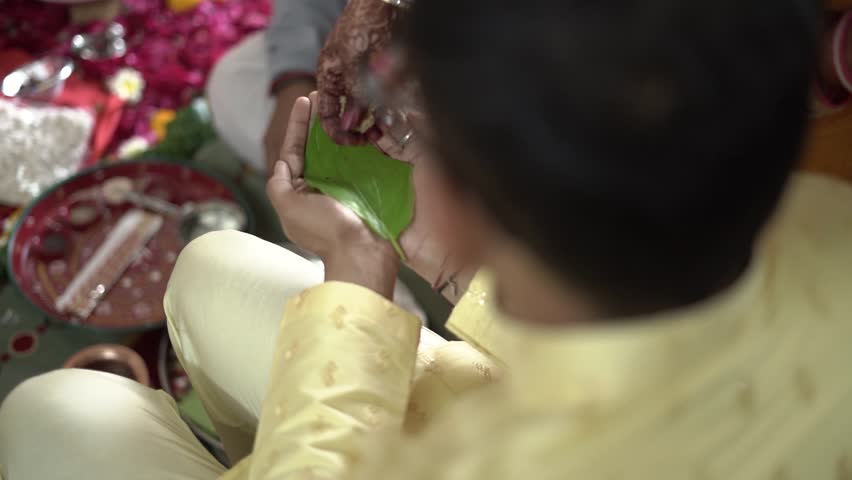 Indian Hindu Wedding Rituals for groom, Indian Traditional Wedding Backgrounds Royalty-Free Stock Footage #3495141589