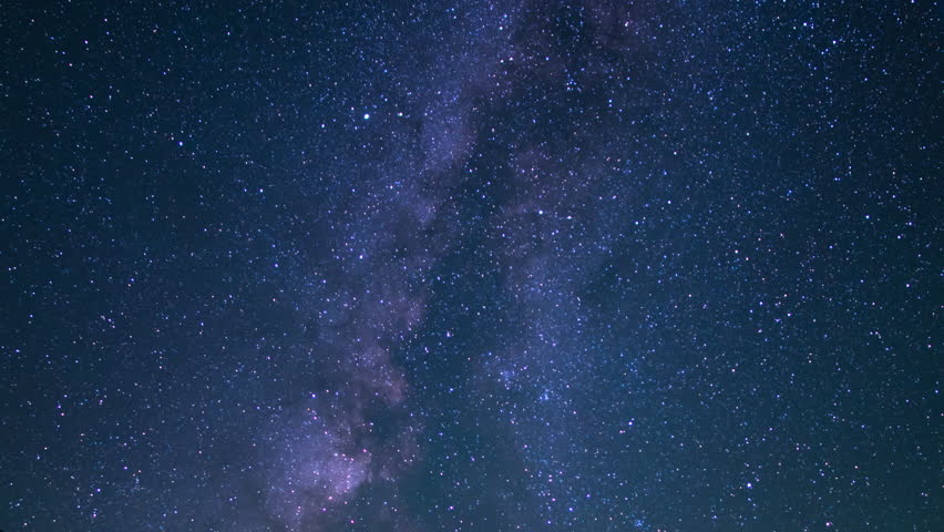 Delta Aquarids Meteor Shower and Milky Way Galaxy Southwest Sky Mt Whitney Peaks Purple Sierra Nevada California USA Royalty-Free Stock Footage #3495333215