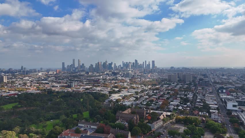 Melbourne Skyline from far away 