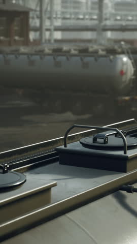 Details with the equipment in an oil refinery