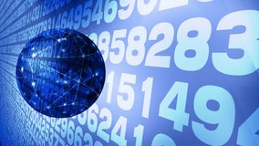 Counting numbers and predicting world globe scientific algorithm for data science, machine learning, and random number simulations - Powered by Shutterstock - Get 15% off with code: PIKWIZARD15