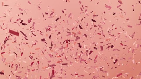 Rose Gold Collection #2. Modern confetti for that fresh and current look. Looping. On trend millennial pink, ticker tape style confetti. See portfolio for similar and so much more!