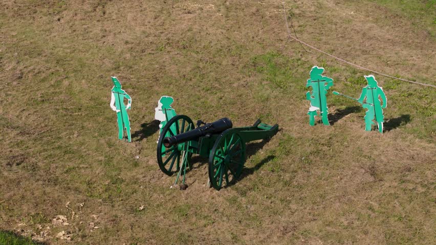 Beautiful Fortress Cannon Old Town Zamosc Aerial View Poland