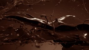 Super Slow Motion Shot of Chocolate Splashes Flying Towards and Crashing at 1000 fps. - Powered by Shutterstock - Get 15% off with code: PIKWIZARD15