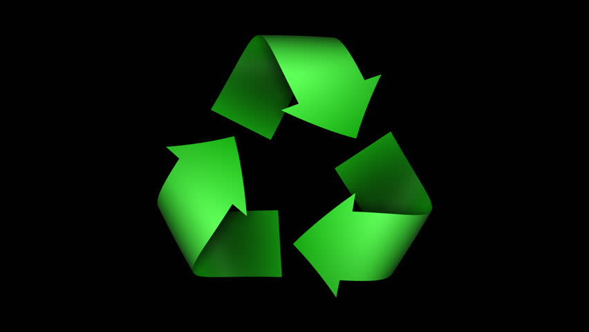 Loopable Animated Recycle Symbol with an Alpha Channel to make it easy to composite over your footage.