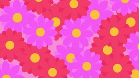 animation of colorful flowers on lilac background - Powered by Shutterstock - Get 15% off with code: PIKWIZARD15