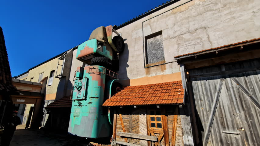 Open Air Museum Of Cinevilla Studio In Tukums Municipality In Latvia. Static Shot