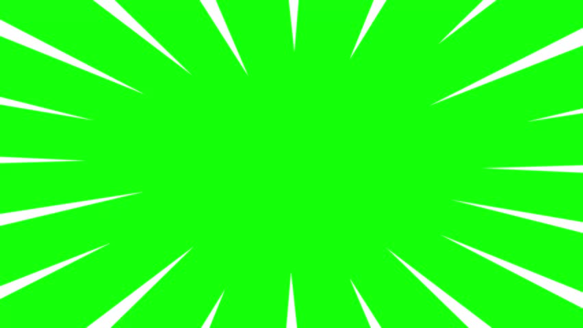 Simple Anime Comic Speed Lines. Anime motion background. Fast Speed line White on green background Royalty-Free Stock Footage #3497479655