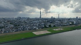Drone aerial view of Tokyo city. - Powered by Shutterstock - Get 15% off with code: PIKWIZARD15