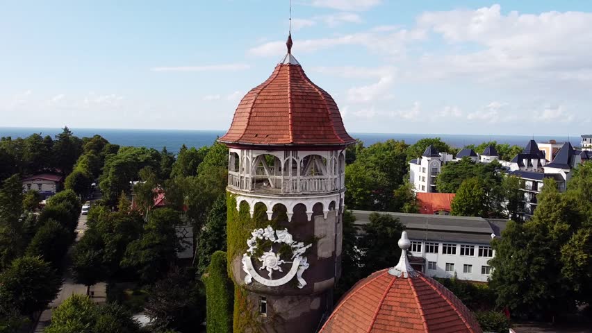 The famous and beautiful building of water tower