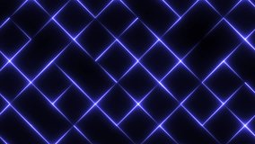 Moving laser beams. Abstract background in blue, yellow and purple neon glow colors. Dynamic background for event, party, carnival, celebration, anniversary or other. Seamless loop animation. - Powered by Shutterstock - Get 15% off with code: PIKWIZARD15