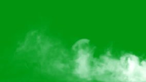 Fog animated green screen video , The video element of on a green screen background, Ultra High Definition, 4k video, on a green screen background.