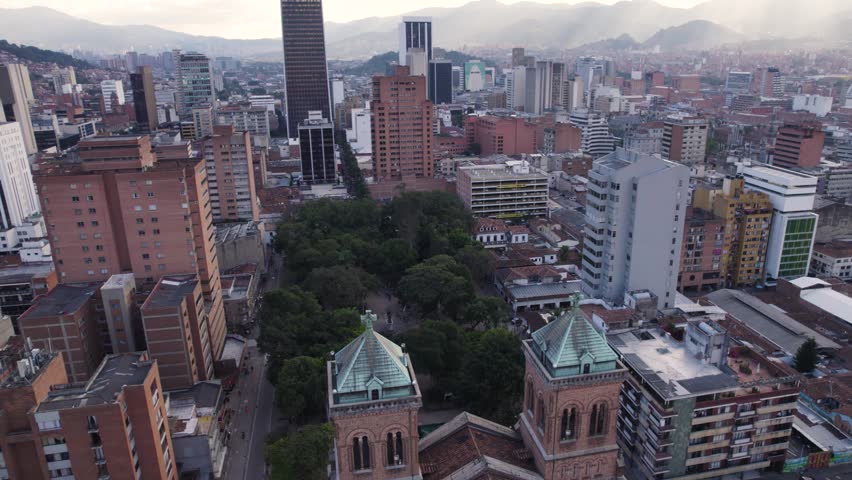 Aerial view of Medellin