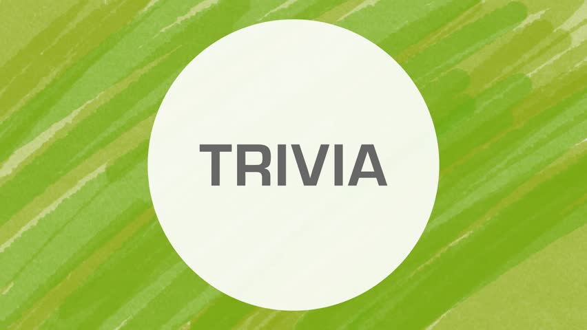 Trivia text written over background with color changing background.