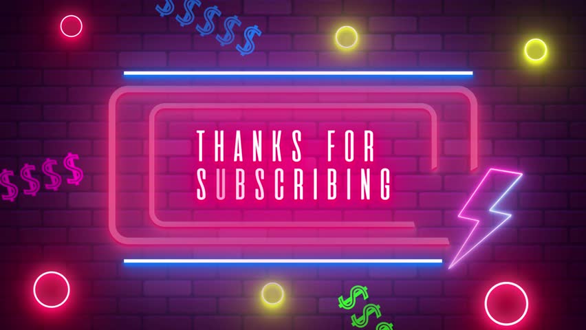 
THANKS FOR SUBSCRIBING Neon Titles V3