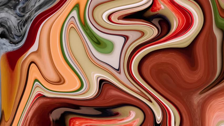 Modern abstract colorful liquid Fluid marble paint mixing Texture Swirls Loop 4k Background Royalty-Free Stock Footage #3498711113