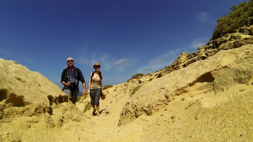 Travelers in the desert, Fuerteventura, Canary Islands
