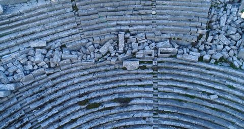 Aerial View Of Ancient Theatre Termessos In Antalya Turkey