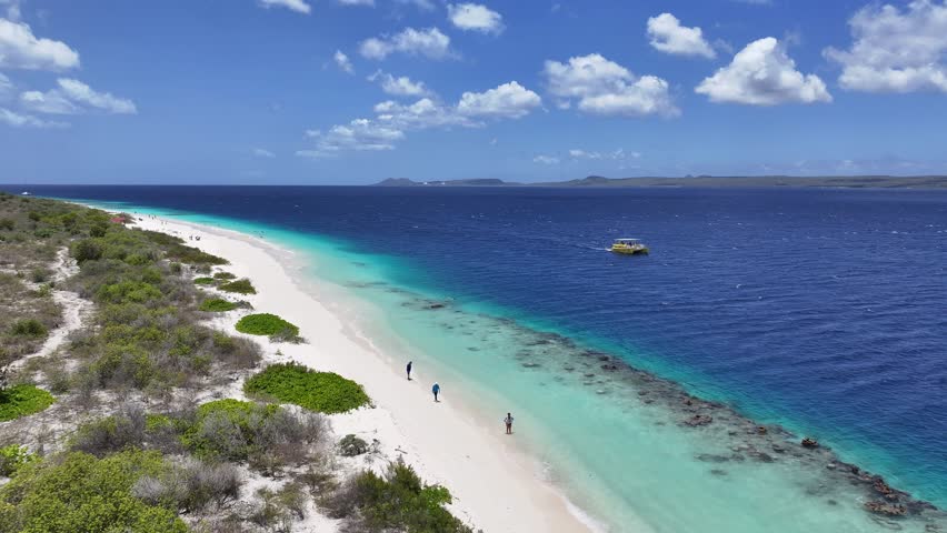Little Bonaire At Kralendijk Bonaire Netherlands Antilles. Aerial Beach Kralendijk Bonaire. Coast Sky Clouds City Seaside. Coast Outdoor City Beach Travel. Coast Seaside Backgrounds Landmark.