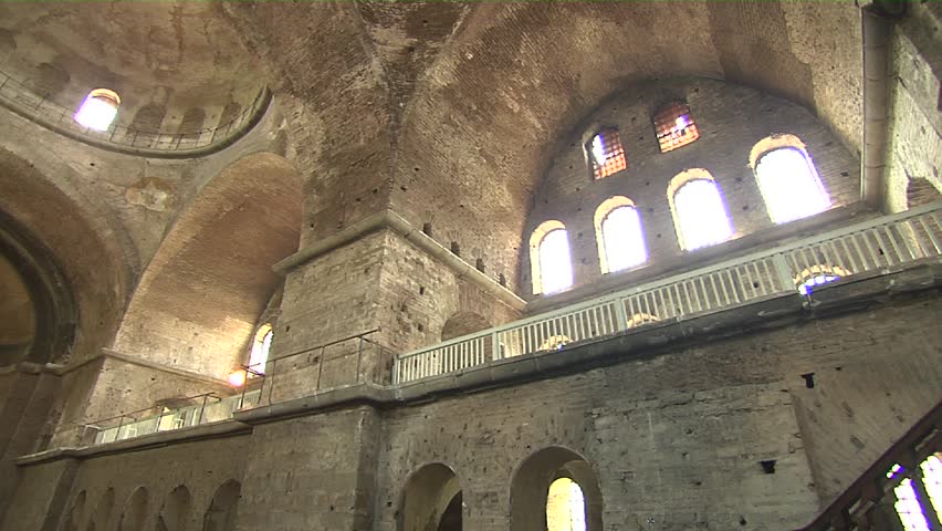 ISTANBUL - CIRCA 2010: View of the interior of the Hagia Irene in Istanbul,