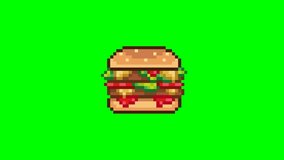 Hamburger floating, food pixel art animation - Powered by Shutterstock - Get 15% off with code: PIKWIZARD15