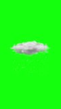 Weather animation isolated on green screen background. chroma key, 4k vertical video