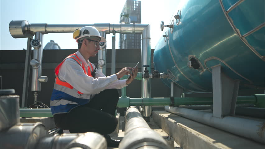 Engineers inspect the completed air conditioning and water systems to continue verifying their functionality.	