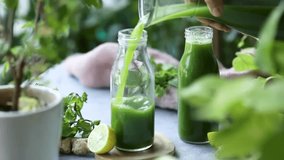 Healthy Green Juice - rejuvenating, antioxidants, refreshing, vitality, well-being, detox, homemade, organic, cleansing, nutritious, hydration. This refreshing juice promotes vitality and well-being. - Powered by Shutterstock - Get 15% off with code: PIKWIZARD15