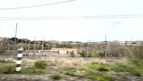 train trip in Italy Roman hills around the capital Rome. High quality 4k footage - Powered by Shutterstock - Get 15% off with code: PIKWIZARD15