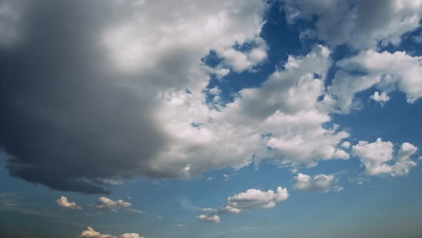 Moving clouds and blue sky time lapse. 4K 3d rendering | Shutterstock HD Video #34993534