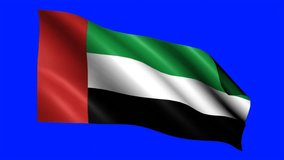 Pre Keyed United Arab Emirates Loop Flag (4K) - Powered by Shutterstock - Get 15% off with code: PIKWIZARD15