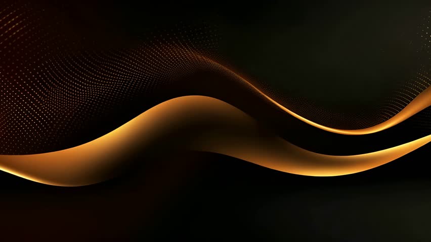Black luxury corporate background with golden lines and shape. Seamless looping motion design. Video animation Ultra HD 4K 3840x2160
