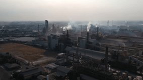 industrial video drones. industrial city factory, business concept. - Powered by Shutterstock - Get 15% off with code: PIKWIZARD15