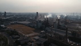 industrial video drones. industrial city factory, business concept. - Powered by Shutterstock - Get 15% off with code: PIKWIZARD15