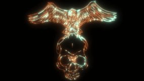 video of eagle on human skull - Powered by Shutterstock - Get 15% off with code: PIKWIZARD15