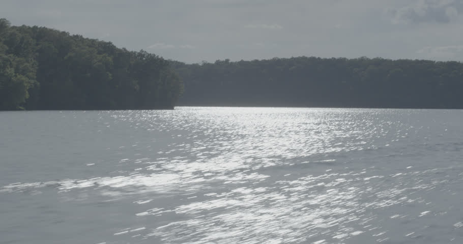 Moving rapidly across the water