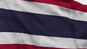 High detailed flag of Thailand. National Thailand flag. Asia. 3D Render.
